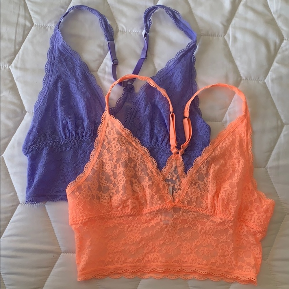 Victoria’s Secret Lace Bralette (Both for $25)